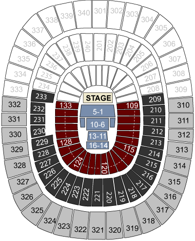 MetLife Stadium East Rutherford, NJ - seating chart and stage